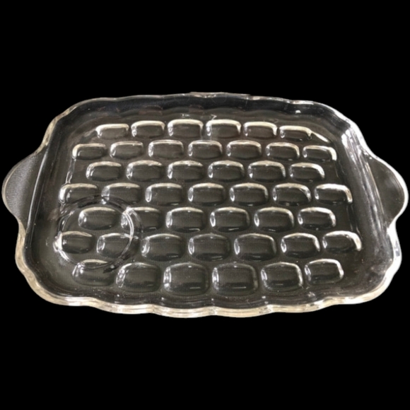 *EUC Federal Glass Yorktown Vintage Snack Set Set of 4 Plates 4 Cups w/ Orig Box - Picture 5 of 12